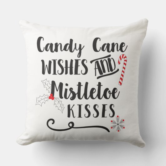 キャンディの甘い願いとヤドリギのキス クッション (正面)