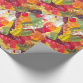 キャンディの背景 ラッピングペーパー (角)