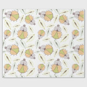 キャンディの花の継ぎ目のないパターン ラッピングペーパー (フラット)