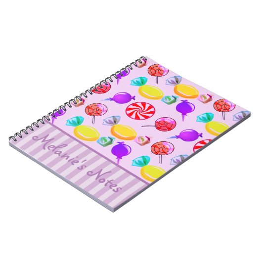 キャンディの選択とミキシングパーソナライズされた ノートブック (左側)