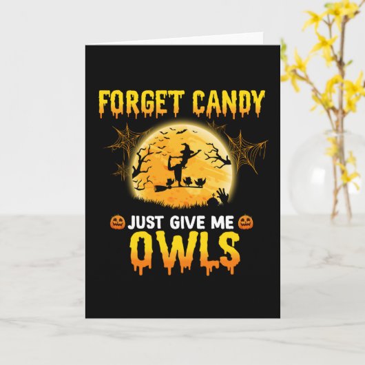 キャンディはいいからオウルウィッチのハロウィンギフトをくれ カード (黄色い花)