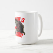 キャンディはどこだTシャツ コーヒーマグカップ (正面右)