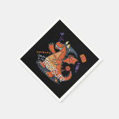 キャンディは私の宝のドラゴン スタンダードカクテルナプキン (角)