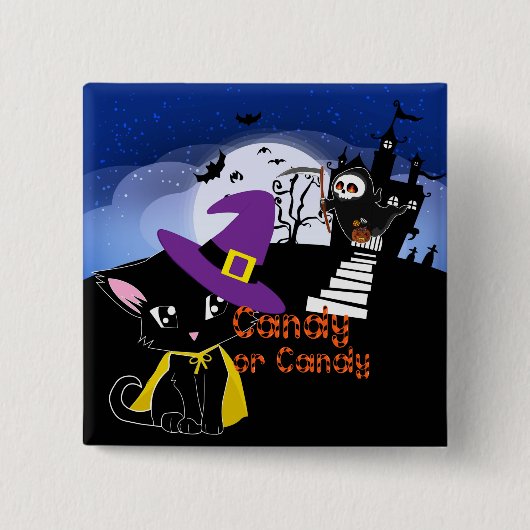 キャンディまたはキャンディ 缶バッジ (正面)