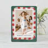 キャンディよくはしゃぐケーン1写真クリスマスカード シーズンカード (スタンド正面)