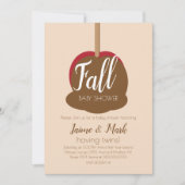 キャンディアップルカーメル秋ベビーシャワー招待状 招待状 (正面)