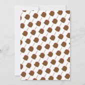 キャンディアップルカーメル秋ベビーシャワー招待状 招待状 (裏面)