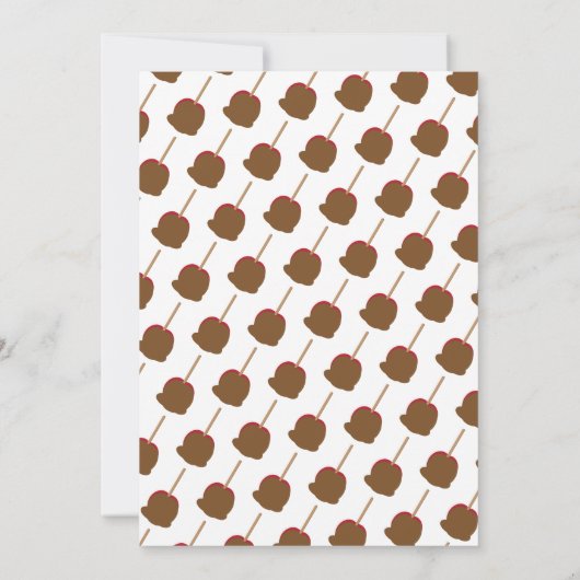 キャンディアップルカーメル秋ベビーシャワー招待状 招待状 (裏面)