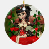 キャンディアップルラブゴシックロリータラウンドオーナメント セラミックオーナメント (裏面)