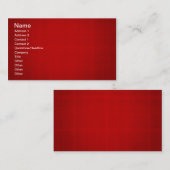 キャンディアップルレッドグリッド背景テンプレートマトリクスDI 名刺 (正面/裏面)