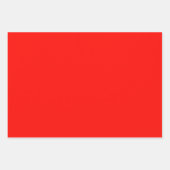 キャンディアップルレッド無地のカラー ラッピングペーパーシート (正面2)