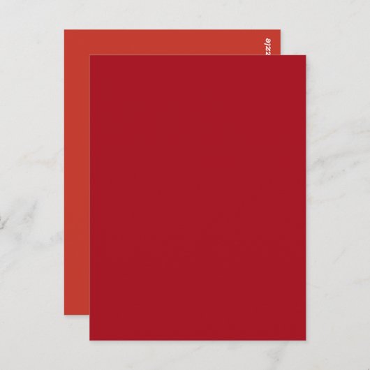 キャンディアップルレッド秋秋シーズンカラ無地のー ポストカード (正面/裏面)