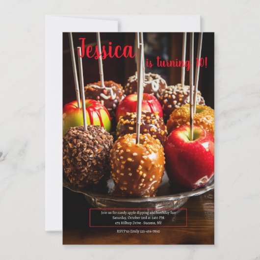 キャンディアップル 招待状 (正面)