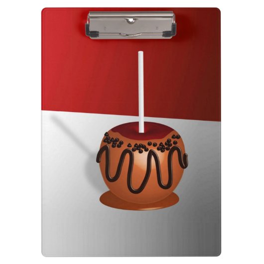 キャンディアップル、赤とキャラメル クリップボード (正面)