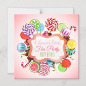 キャンディアニーイベント マグネット招待状 (正面)