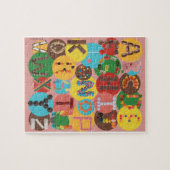 キャンディアルファベット学パズル- ABC ジグソーパズル (横)