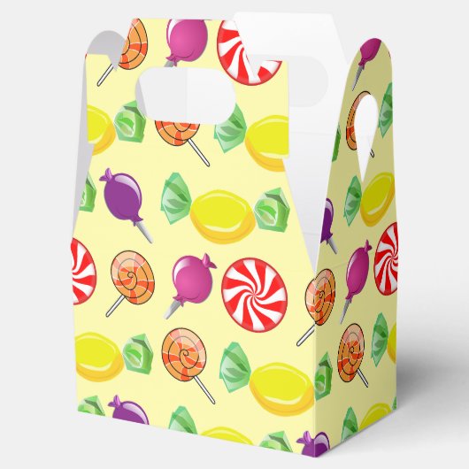 キャンディイエローパターンの選択とミックス フェイバーボックス (オープン)