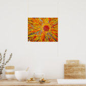 キャンディウォーターズ自閉症アーティストによる「希望の光線」 ポスター (キッチン)