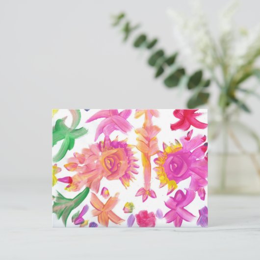 キャンディウォーターズ自閉症アーティストのはがき ポストカード (スタンド正面)