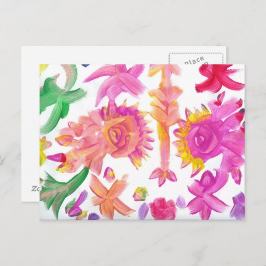 キャンディウォーターズ自閉症アーティストのはがき ポストカード (正面/裏面)