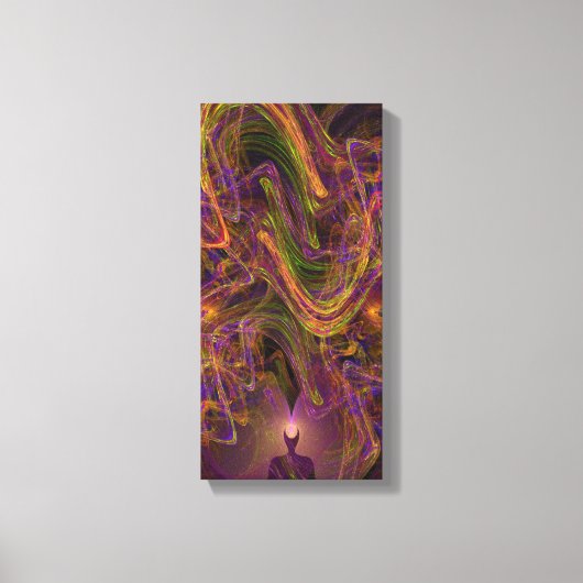 キャンディウォーターズ自閉症アーティストストレッチキャンバスプリント キャンバスプリント (正面)