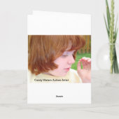 キャンディウォーターズ自閉症アーティスト カード (裏面)