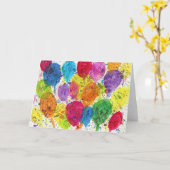 キャンディウォーターズ自閉症アーティスト カード (黄色い花)