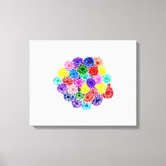 キャンディウォーターズ自閉症アーティスト キャンバスプリント (正面)