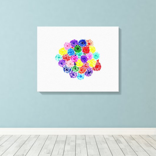 キャンディウォーターズ自閉症アーティスト キャンバスプリント (インサイチュ (ウッドフロア))