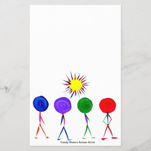 キャンディウォーターズ自閉症アーティスト チラシ (正面)