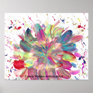 キャンディウォーターズ自閉症アーティスト ポスター