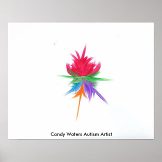 キャンディウォーターズ自閉症アーティスト ポスター