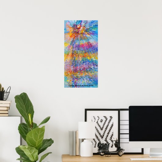 キャンディウォーターズ自閉症アーティスト ポスター (ホームオフィス)