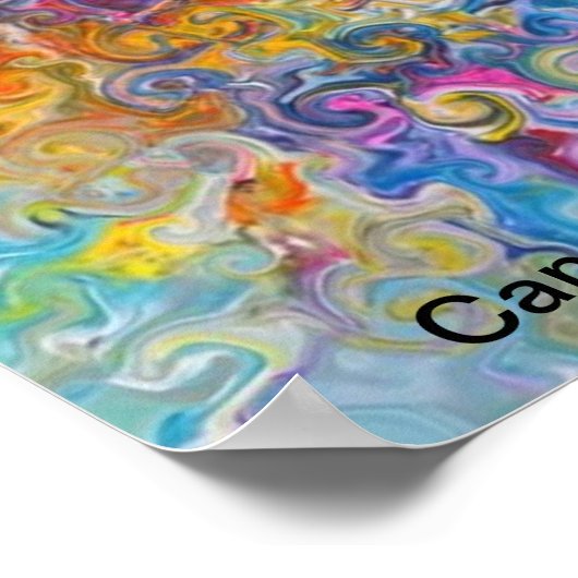 キャンディウォーターズ自閉症アーティスト ポスター (角)