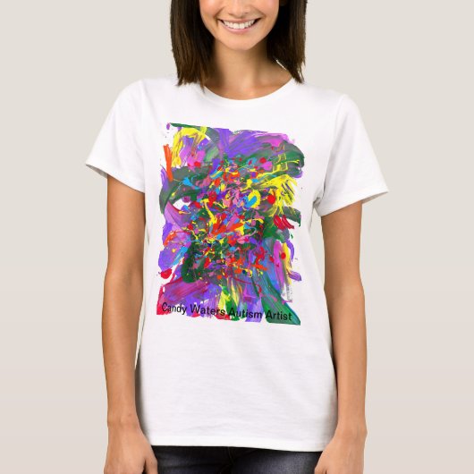 キャンディウォーターズ自閉症アーティスト Tシャツ (正面)