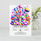 キャンディエレガントボホ誕生日 招待状 (スタンド正面)