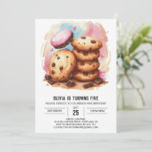 キャンディエレガントランド散水クッキー誕生日 招待状 (スタンド正面)