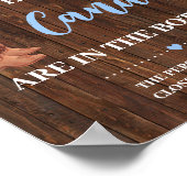 キャンディオウムカウボーイベビーシャワーゲームサインの数 ポスター (角)