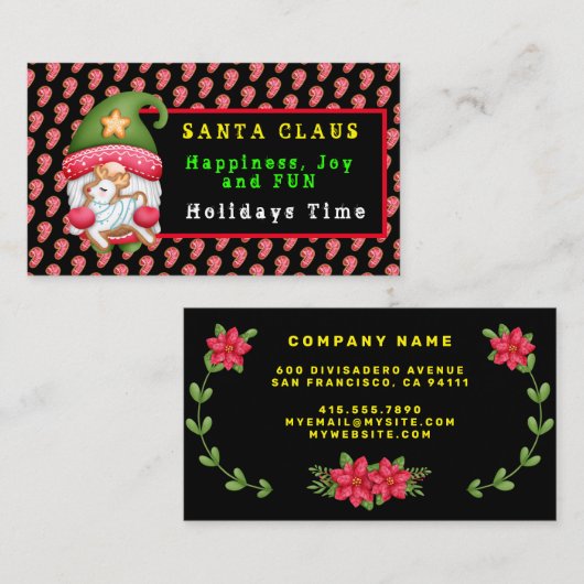 キャンディカスタマイズ格言カラーと文字 名刺 (正面/裏面)