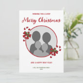 キャンディカスタムキャンスのクリスマスと家族の写真 シーズンカード (スタンド正面)