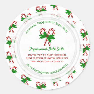 キャンディカスタムケインクラシックラウンドステッカー ラウンドシール