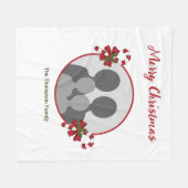 キャンディカヌーカスタムズ付き写真テンプレート&文字 フリースブランケット (正面(横))