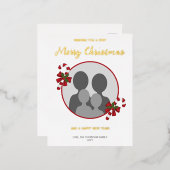 キャンディカヌーカスタムズ付き写真テンプレート&文字 箔シーズンポストカード (正面/裏面)