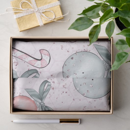 キャンディカネスクリスマスオーナメントがクリスマスを祝う 薄葉紙 (ギフト)