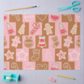 キャンディカネスジンジャーブレッドマンスタークリスマス 薄葉紙 (クラフト)