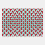 キャンディカネスジンジャーブレッドマンストッキングクリスマス ラッピングペーパーシート (正面2)