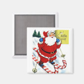 キャンディカネスヴィンテージ磁石でスキー マグネット (正面/裏面)