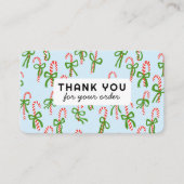 キャンディカネス顧客注文ありがとうQRコードソーシャル 名刺 (正面)