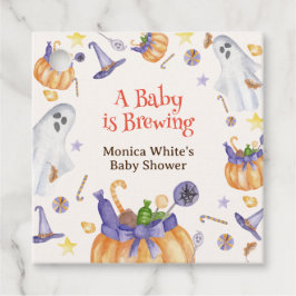 キャンディカボンプキン幽霊ハロウィーンベビー醸造シャワー フェイバータグ