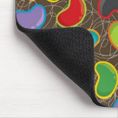 キャンディカラフルおもしろいレトロゼリービーンズポップ・アートのマウスパッド マウスパッド (コーナー)